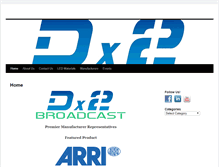 Tablet Screenshot of dx2broadcast.com